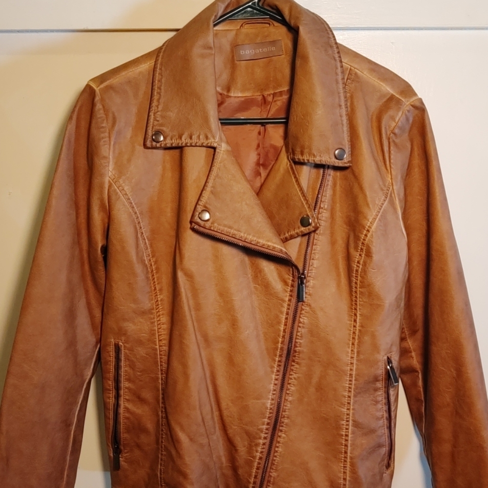 NWOT distressed Moto Jacket